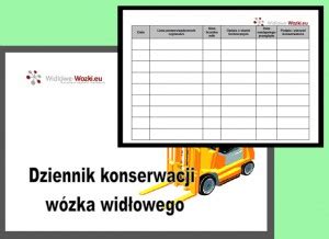 Przykładowy Dziennik Konserwacji wózka widłowego