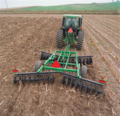 Thematic photo of a modern 4-furrow plow attached to a tractor in a field