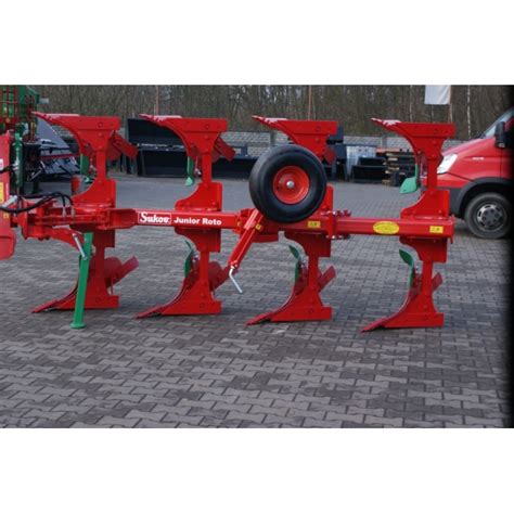 Technical drawing of a Sukov Junior Roto 485 4-furrow plow