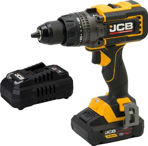 Zdjęcie wiertarko-wkrętarki udarowej JCB Professional 18V i smarownicy JCB