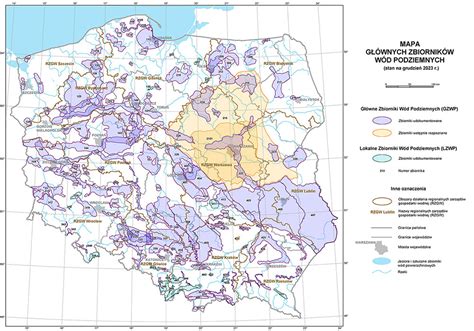 mapa stref ochronnych wokół zbiorników wodnych i pasiek dla oprysków