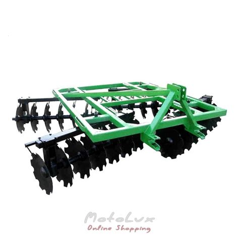 Photo of a Bomet disc harrow in V-shape configuration
