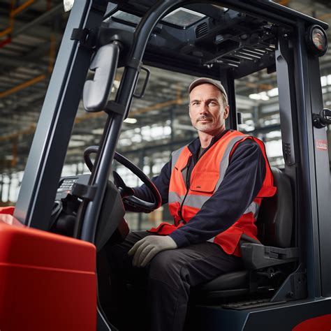 Operator wózka komisjonującego Linde w ergonomicznej kabinie