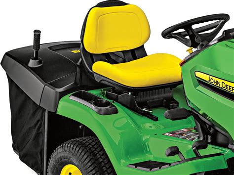 Zdjęcie stanowiska operatora John Deere X350R lub detalu fotela Deluxe