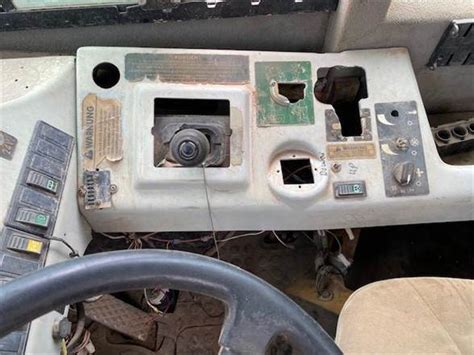 Cabin interior of the Terex TA30 showing dashboard and controls