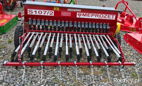 Schemat mechanizmu regulacji dawki wysiewu w siewniku Meprozet S107
