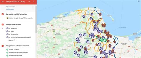Mapa lokalizacji wypożyczalni sprzętu w Starogardzie Gdańskim i okolicach