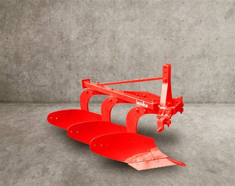 Close-up photo of a KUHN plow moldboard with TRIPLEX technology explanation