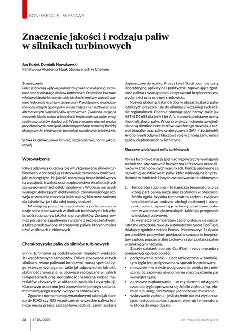 Zestawienie różnych typów paliw i ich zastosowań w silnikach spalinowych