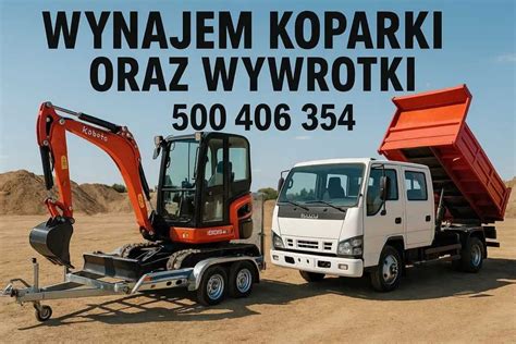 Porównanie nowej i używanej minikoparki