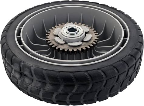 Detailed photo of a replacement wheel for Makita mower