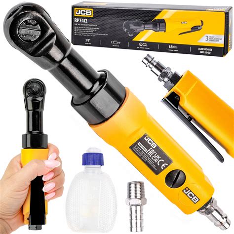 Zdjecie pneumatycznego klucza udarowego JCB RP9510 wraz z widocznym mechanizmem TWIN HAMMER