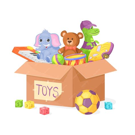 ilustracja zabawek Toddys dla małych dzieci
