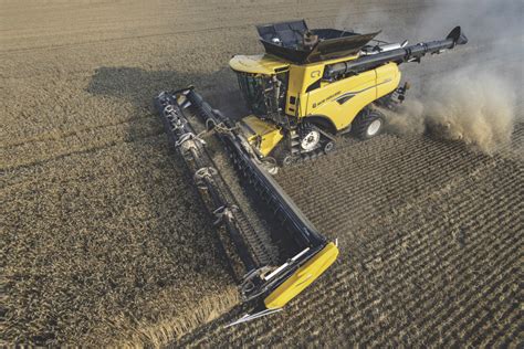 Schemat działania 3-kaskadowej ramy dolnej w kombajnach New Holland serii CX