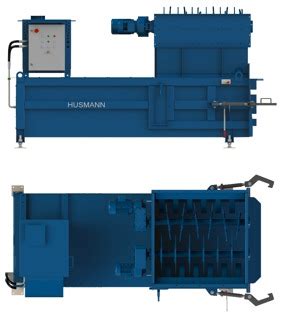 technical diagram of the Husmann HFG IV shredder