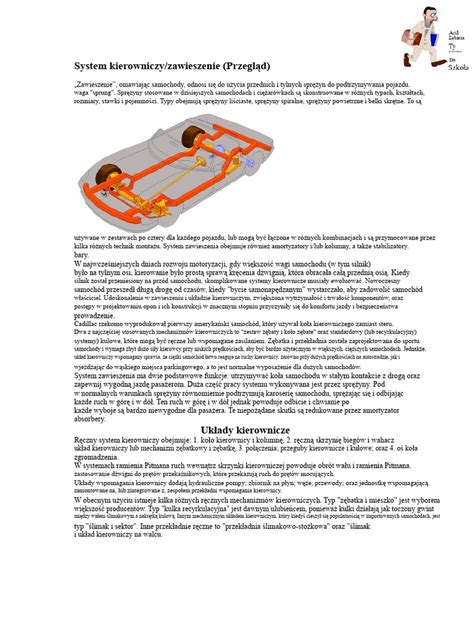 Elementy układu kierowniczego ciągnika