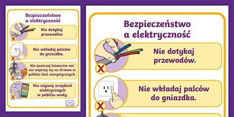 Ilustracja przedstawiająca zasady bezpiecznego użytkowania kosiarki elektrycznej