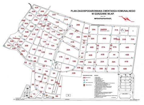 Mapa Cmentarza Komunalnego „Kruków” w Sandomierzu