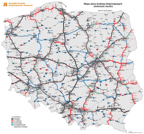 Mapa planowanych inwestycji drogowych w Tarnobrzegu