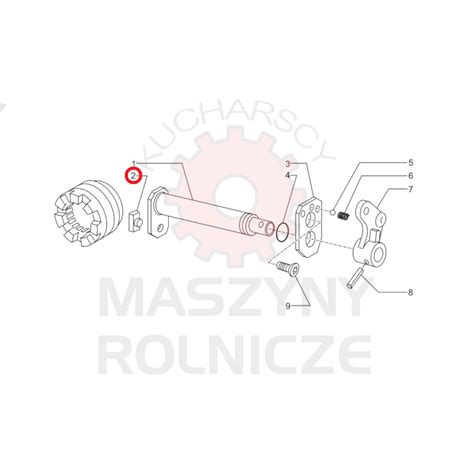 Diagram przedstawiający mechanizm załączania WOM w Ursusie 912/914
