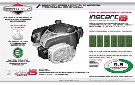 Infografika porównująca silniki Briggs & Stratton, Honda i Kohler