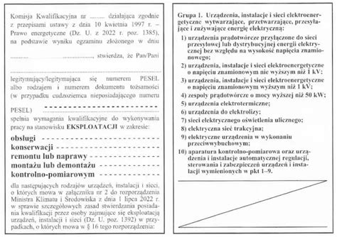 Schemat podziału uprawnień SEP G1, G2, G3