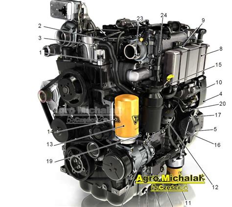 Silnik JCB EcoMAX - schemat lub zdjęcie