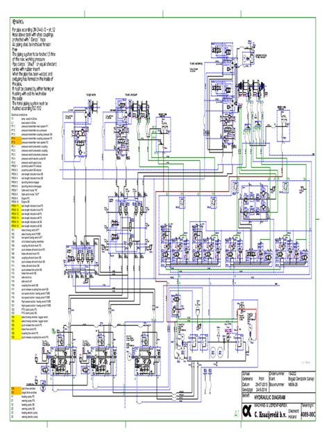 Schemat hydrauliczny koparki Komatsu PC200-5