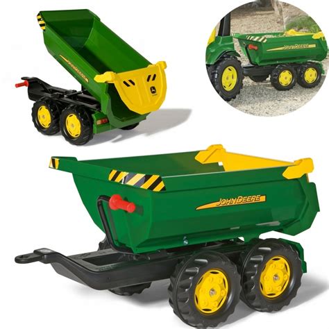 Rolly Toys rollyHalfpipe John Deere Przyczepa wywrotka w detalu