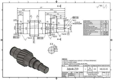Schemat techniczny uchwytu przedpłużka z zaznaczonymi punktami montażowymi
