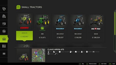 Interfejs sklepu i menu garażu w grze