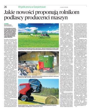 Infografika porównująca kosiarkę czołową i tylną w pracy polowej