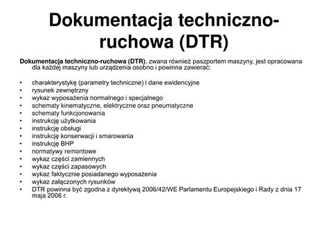 Przykład strony tytułowej Dokumentacji Techniczno-Ruchowej (DTR) wózka widłowego