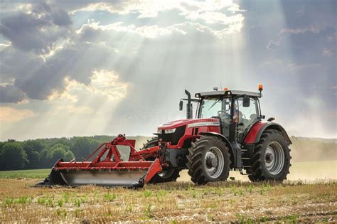 Thematic photo of a modern Belarus tractor in a field