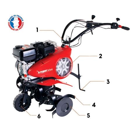 Technical diagram showing the ergonomic handlebar and mechanical transmission of Pubert Vario