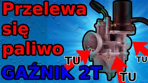Przekrój gaźnika z zaznaczonymi dyszami i kanałami paliwowymi