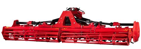 Thematic photo of Akpil rotary tiller with roller working in a field
