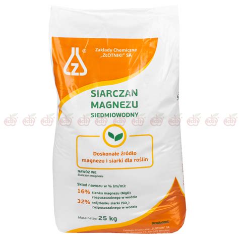 krystaliczny siarczan magnezu siedmiowodny