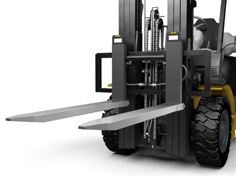 Photo of a Herbst Atair IV G-135CV gas forklift with an emphasis on its compact design