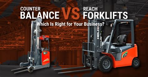 Infographic comparing different types of Toyota forklifts (electric vs. gas, reach vs. counterbalance)