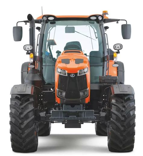 Zdjęcie przedstawiające trzy modele ciągników Kubota M4003, M5002, M6002
