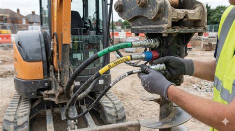 Wizualna inspekcja przewodów i złączy hydraulicznych wiertnicy