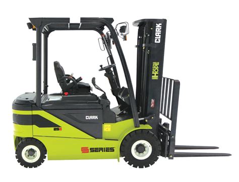 Used Clark forklifts in a warehouse setting
