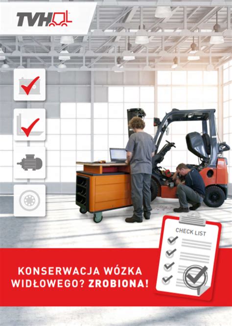 Konserwacja wózka widłowego przez technika