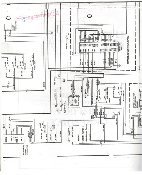 Schemat elektryczny wózka widłowego lub układu sterowania