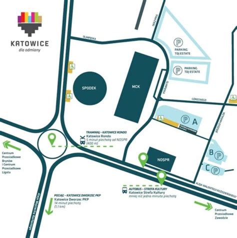 mapa wskazująca lokalizację ośrodka szkoleniowego w Katowicach