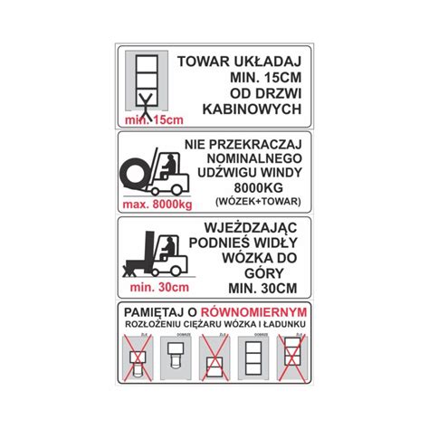 oznakowanie bezpieczeństwa wózka widłowego LPG