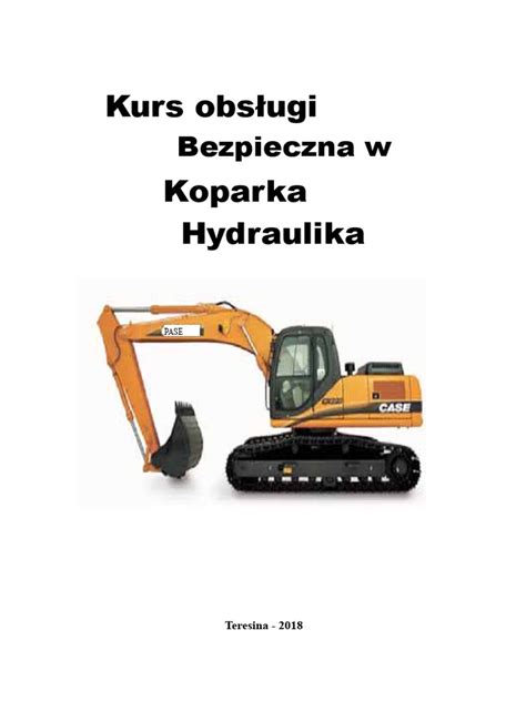 Zdjęcie przedstawiające instrukcję obsługi koparki Komatsu