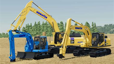 Infografika: Przegląd wybranych koparek gąsienicowych Komatsu serii PC z kluczowymi cechami
