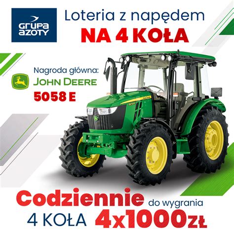zdjęcie ciągnika New Holland T4.75S, nagrody głównej w loterii Grupy Azoty